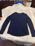 Vince Navy Blue Long Sleeve Waffle Thermal Crew Shirt 97% Cotton Blend Mens Pre-owned. Price: $29.99.