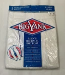 Vintage 1999 Big Yank Thermal Underwear Bottoms Long John Mens Size Xl 42-44 Nos New. Price: $15.00.