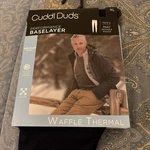 Cuddl Duds Midweight Performance Baselayer Waffle Thermal Pants, Black, Men Xl New. Price: $14.99.