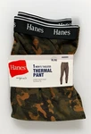 New Hanes Men Tagless Camouflage Print Thermal Base Layer Pants Size Xl. Price: $16.99.