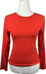 Euc Suuksess Women Double Lined Fitted Long Sleeve Tee T-shirt Top Red Sz Large Pre-owned. Price: $5.98.