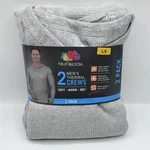 Fruit Of Loom 2 Pack Mens Thermal Crew Tops Gray Size Large Wicks Moisture New. Price: $9.59.