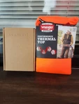 Mens Wrangler Long Sleeve Orange Thermal Top Large & Duracell Headlamp Gift Set New. Price: $25.00.