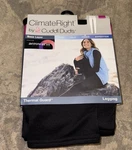 Climate Right Cuddl Duds Thermal Base Layer Legging Xs X-small Black Womens New. Price: $20.80.