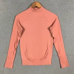 Halfdays Johnson Top Women's Small Coral Slim Fit Mock Neck Stretchy Baselayer Pre-owned. Price: $39.99.