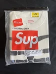 Supreme X Hanes Skeleton Bones Thermal Crew Long Sleeve Large White FW25 New. Price: $91.99.