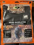 Mossy Oak Long Sleeve Crew Men's Baselayer - Black Size New. Price: $11.99.