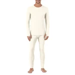 Cuddl Duds Mens Heavyweight Fleece Lined 2 Piece Thermal Large, Off-white New. Price: $53.90.