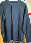 Smiths Mens Charcoal Heather Long Tail Mini Thermal Knit Henley Pullover S4660LT New. Price: $30.10.