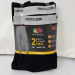 Fruit Of Loom 2 Pack Men's Black Thermal Pants Size Medium New. Price: $24.97.