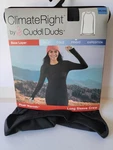 New Cuddl Duds Women's Size Xxl Black Climate Right L/s Crew Base Layer Top. Price: $14.90.