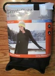 Climate Right Cuddl Duds Black Stretch Fleece Ls Crew Women's Size Xs Nip New. Price: $10.99.