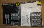 Mission Ridge Men Xl Premium Thermal Bottom & Top Set Black Pants White Shirt New. Price: $9.99.