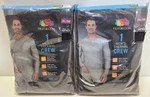 Fruit Of Loom Men Black Thermal Crew Shirt Size 2XL Nwt Lot New. Price: $14.99.