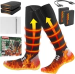 Rechargeable 9000MAH Battery Electric Heated Socks Foot Winter Warm Hunting New. Price: $62.69.