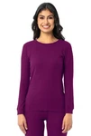 Fruit The Loom Women Size Xs/xch Waffle Crew Top Soft Wicking Boysenberry New. Price: $11.99.
