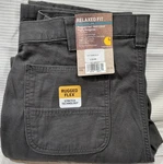 Carhartt Mens Rugged Flex Relaxed Fit Knit-lined Rigby Dungaree Pants 38X30 Grey New. Price: $34.99.