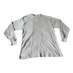 Galaxy By Harvic Thermal Shirt Mens Large Gray Long Sleeve Waffle Knit Crewneck Pre-owned. Price: $6.58.