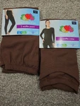 Fruit Loom Women's Xs (0-2) Waffle Thermal Set Brown Shirt & Pants Soft New. Price: $15.00.