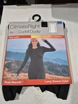 Climate Right Cuddl Duds Women's Plush Warmth Long Sleeve Crew Size Xxl Black New. Price: $6.49.