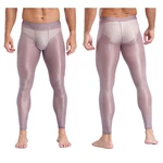 Men's Shiny Compression Pants Silky Sheer Workout Fitness Tights Gym Yoga New. Price: $16.99.