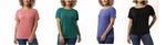 32 Degrees Cool Women's Short Sleeve Crew Neck Ribbed Top New. Price: $15.99.