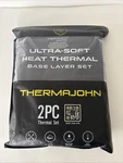 Thermajohn Thermal Set Mens Black Crew Base Layer Size Lg New. Price: $15.95.