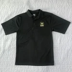 Us Army Polo Shirt Men Small Black Dri Duke Moisture Wicking Performance Logo Pre-owned. Price: $17.96.