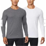 32 Degrees Men's Heat Long Sleeve Crew Neck Tee,size Color White / Charcoal New. Price: $14.99.