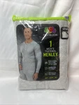 Fruit Of Loom Men's Size 2XL Light Heather Gray Thermal Henley Top New. Price: $12.99.