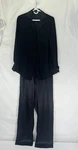 Perla Set Black Silk Pajamas 100% Size Small (2) Top & Bottoms Pre-owned. Price: $112.99.