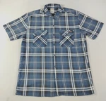 Dickies Shirt Mens Large Blue Plaid Short Sleeve Workwear Button Up Twill Pre-owned. Price: $13.99.