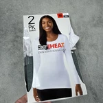 32 Degrees Women's Long Sleeve Scoop Neck White Ht Green D1229 New. Price: $19.00.