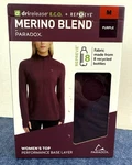 Paradox Merino Blend-dri Release Performance Base Layer Women's Top Sz. Purple New. Price: $19.76.