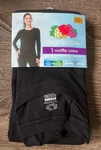 Fruit Of Loom Thermal Waffle Crew Shirt Long Sleeve Black Women Large 12-14 New. Price: $9.99.