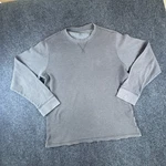Thermal Shirt Mens Large Gray Waffle Knit Cotton Regular Fit Long Sleeve Pre-owned. Price: $17.99.