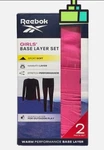 Reebok Base Layer Set 2 Pc Girls' (8-10) Pink Warm Performance Outdoor Play New. Price: $15.00.