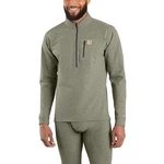 Carhartt Men's Base Force Heavyweight 1/4- Zip, Olive Heather, Size New. Price: $34.99.