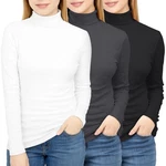 Turtleneck Tops For Women Long Sleeve Thermal Undershirt 3 Pack Base Layer So... New. Price: $27.76.
