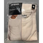 Joe Boxer Mens Thermal Crew Long Sleeve Waffle Knit Top Ecru Off White Medium New. Price: $12.00.