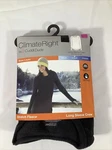 Cuddl Duds Climate Right Women Xs Black Long Sleeve Crew Stretch Fleece Shirt New. Price: $14.40.