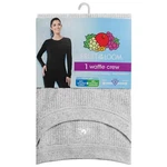 Fruit Of Loom Women's Recycled Waffle Thermal Top Light Gray Xs New. Price: $13.99.