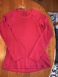 Brand New Patagonia Small Pink Capilene Midweight Long Sleeve Top Pullover. Price: $45.00.