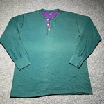 Vintage Duofold Shirt Mens Xl Green Thermal Henley Long Sleeve Usa Made Pre-owned. Price: $24.49.