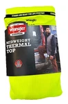 Men's Wrangler Workwear Mid Weight Thermal Top Safety Yellow Size 36-38 New. Price: $14.99.