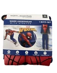 Warm Essentials By Cuddl Duds Marvel Spider-man Boys Thermal Base Layer Set New. Price: $9.00.