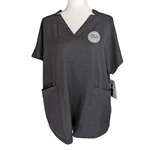 Cuddl Duds Right, V-neck, 6 Pocket Scrub Top Gray New. Price: $21.00.