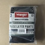 New In Package Wrangler Men's Xl Base Layer Pants (2-PACK) Black. Price: $8.99.