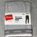 Hanes Originals Men's Tagless Thermal Pant Gray L/g Comfort Elastic Band Fly New. Price: $8.50.