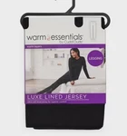 Cuddl Duds Women's Luxe Lined Jersey Thermal Leggings Black Size Large New. Price: $14.99.